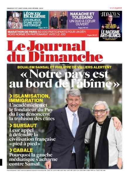 Le Journal du dimanche – 12 Avril 2026 Cover