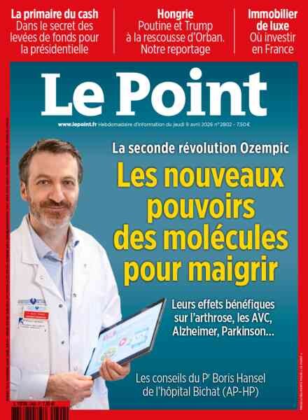 Le Point – 9 Avril 2026 Cover