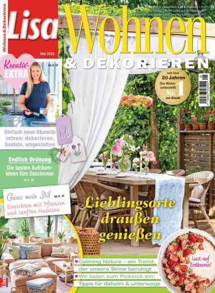 Lisa Wohnen & Dekorieren – Mai 2026 Cover