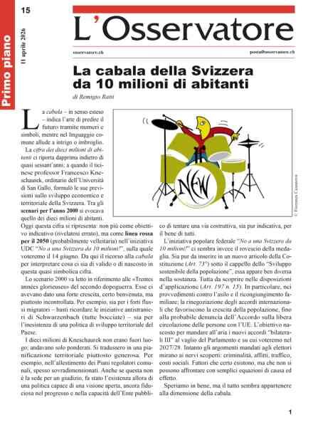 L’Osservatore – 11 Aprile 2026 Cover