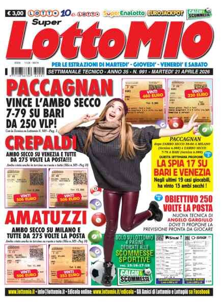 Lottomio del Giovedi – 21 Aprile 2026 Cover