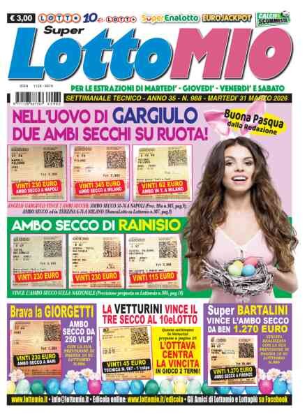 Lottomio del Giovedi – 31 Marzo 2026 Cover