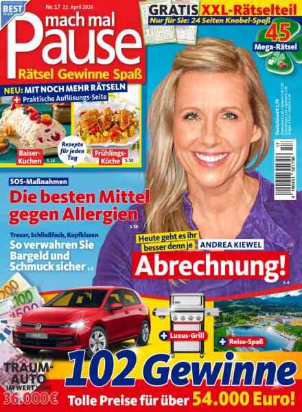 Mach mal Pause – 22 April 2026 Cover