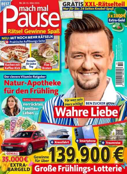 Mach mal Pause – 30 Marz 2026 Cover