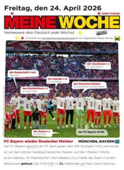 Meine Woche – 23 April 2026