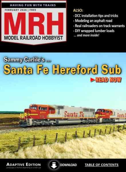 Model Railroad Hobbyist – February 2026 Cover