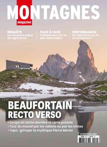 Montagnes Magazine – Avril 2026 Cover