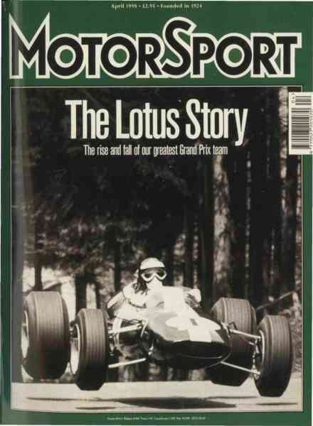 Motor Sport Magazine – April 1998 Cover