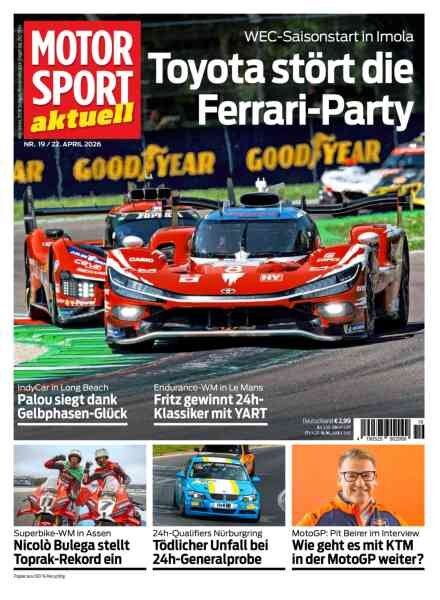Motorsport aktuell – 21 April 2026 Cover