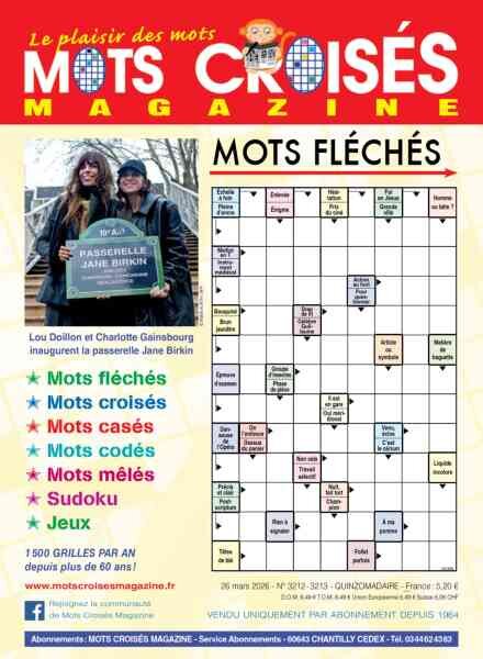 Mots Croises Magazine – 26 Mars 2026 Cover