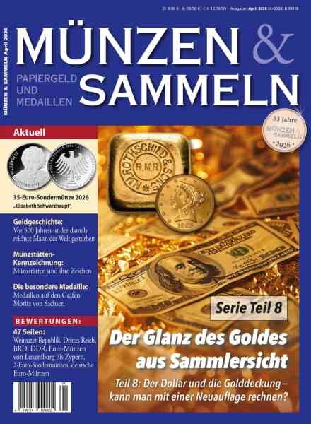 Munzen & Sammeln – April 2026 Cover