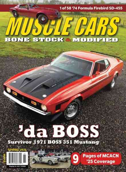 Muscle Cars – Spring 2026 Cover