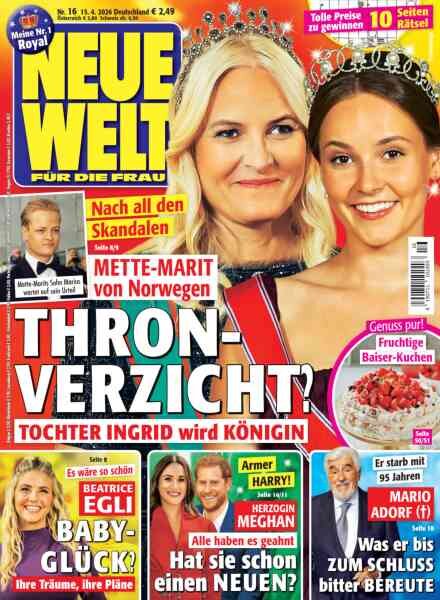 Neue Welt – 15 April 2026 Cover
