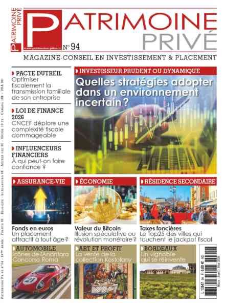 Patrimoine Prive – Mars-Mai 2026 Cover