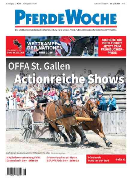 PferdeWoche – 22 April 2026 Cover