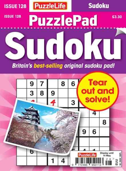 PuzzleLife PuzzlePad Sudoku – April 2026 Cover
