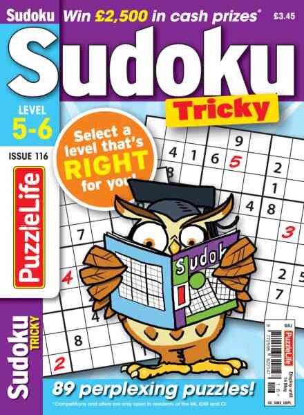 PuzzleLife Sudoku Tricky – April 2026 Cover