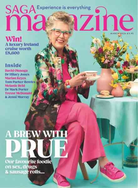 Saga Magazine – March 2026 Cover