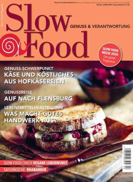 Slow Food Magazin – April-Mai 2026 Cover