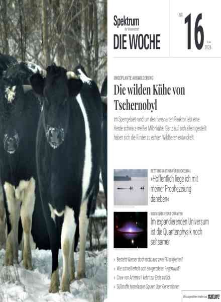 Spektrum Die Woche – 17 April 2026 Cover