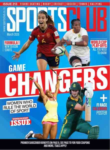 SportsClub Magazine – March 2026 Cover