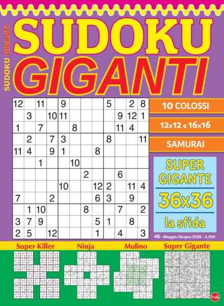 Sudoku Giganti – Maggio-Giugno 2026 Cover
