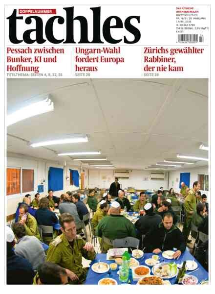 Tachles – 1 April 2026 Cover