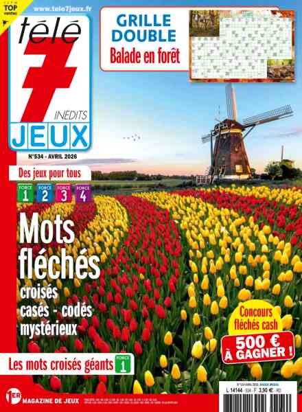 Tele 7 Jeux – Avril 2026 Cover