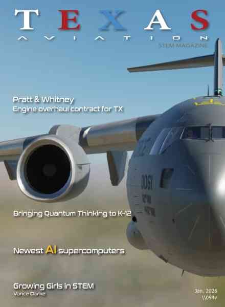 Texas Aviation STEM Magazine – January 2026 Cover
