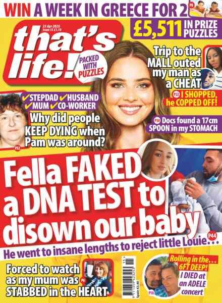 that’s life! UK – 16 April 2026 Cover