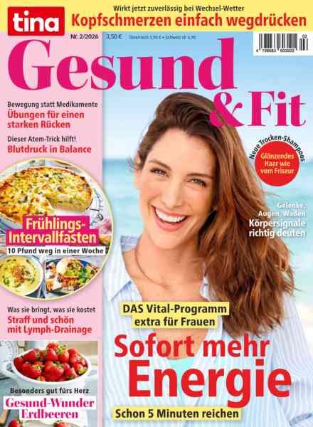 Tina Gesund & Fit – April 2026 Cover