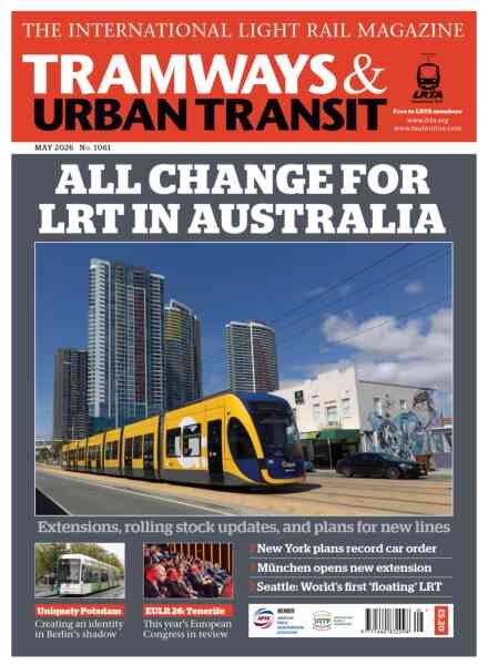 Tramways & Urban Transit – May 2026 Cover