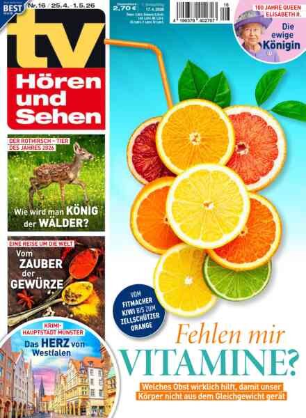 TV Horen und Sehen – 17 April 2026 Cover
