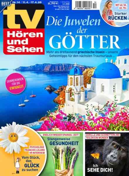 TV Horen und Sehen – 2 April 2026 Cover