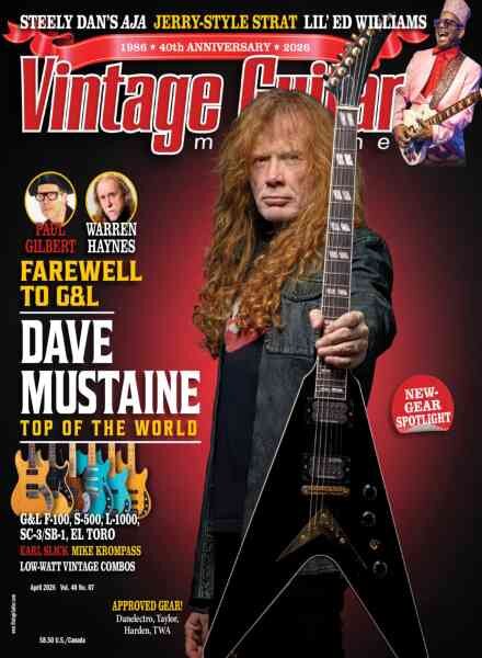 Vintage Guitar – April 2026 Cover