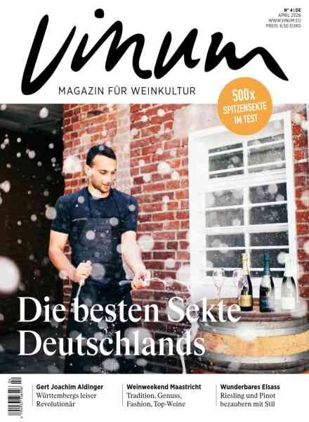 Vinum – April 2026 Cover