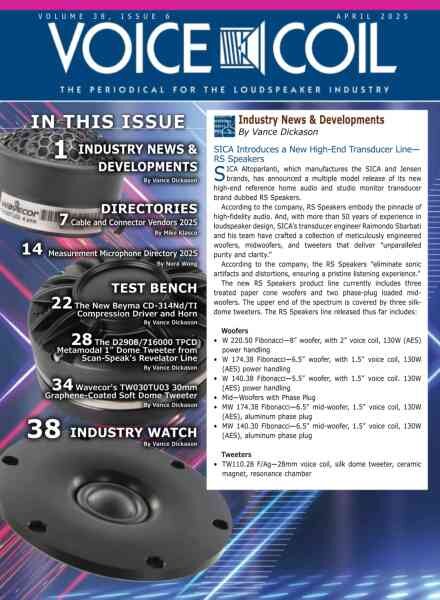 Voice Coil Magazine – April 2025 Cover
