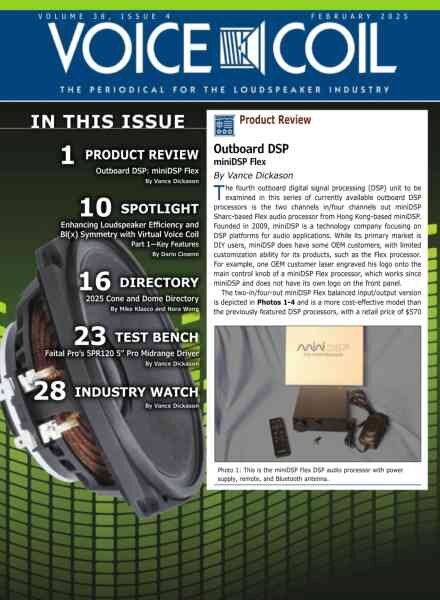 Voice Coil Magazine – February 2025 Cover