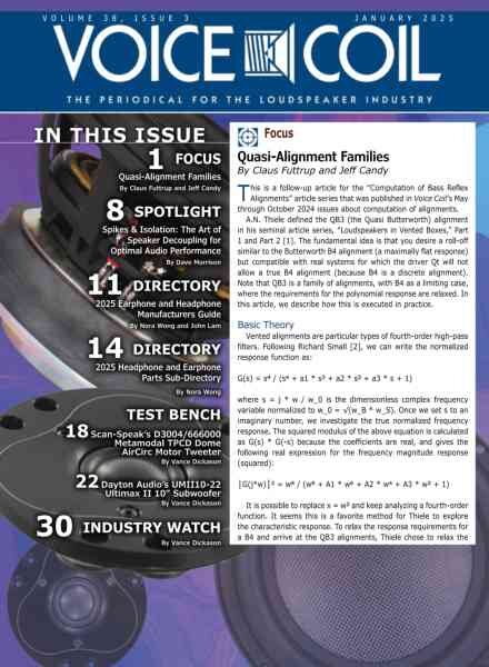 Voice Coil Magazine – January 2025 Cover