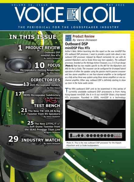 Voice Coil Magazine – May 2025 Cover