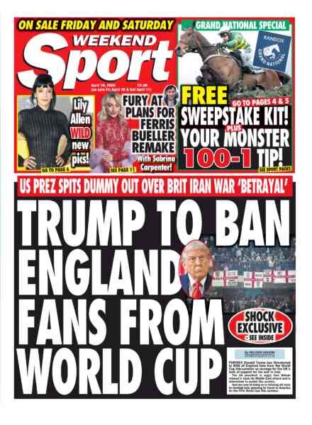 Weekend Sport – 10 April 2026 Cover