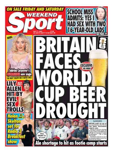 Weekend Sport – 17 April 2026 Cover