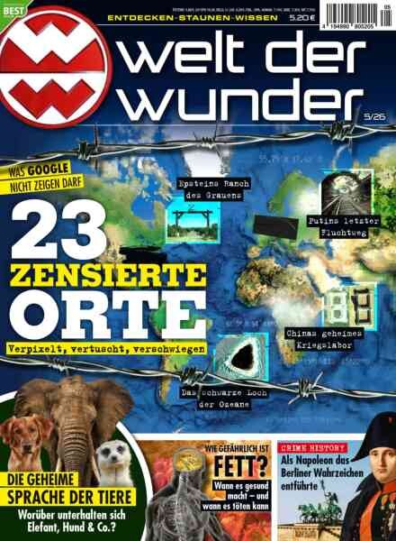 Welt der Wunder – Mai 2026 Cover
