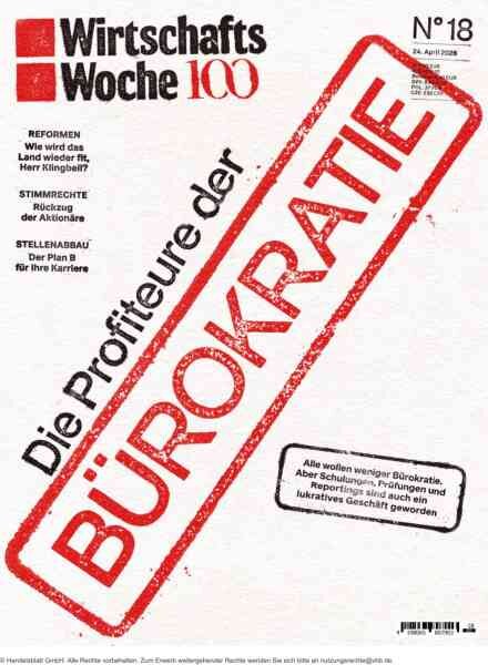 WirtschaftsWoche – 24 April 2026 Cover