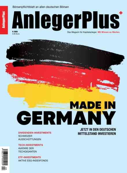 AnlegerPlus – 2 Mai 2026 Cover