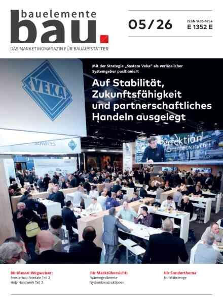 Bauelemente Bau – Mai 2026 Cover