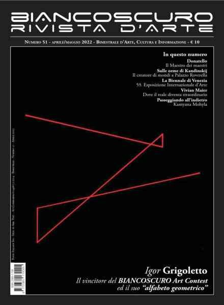 Biancoscuro Rivista d’Arte – Aprile-Maggio 2022 Cover