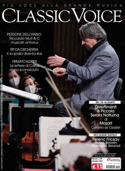 Classic Voice – Dicembre 2020 Cover