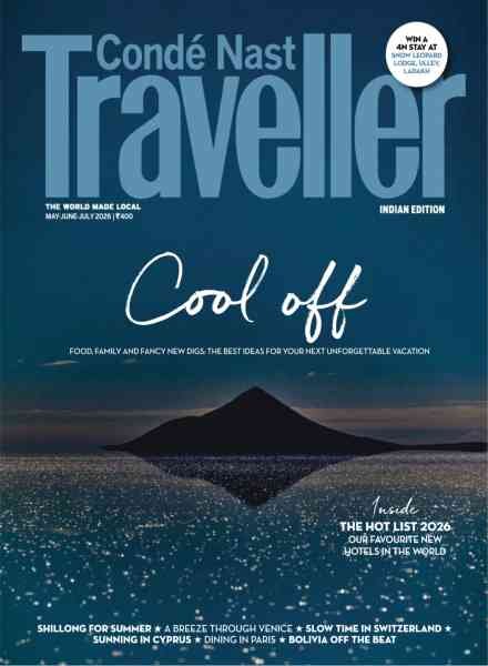 Conde Nast Traveller India – May-June-July 2026 Cover