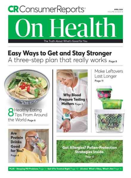Consumer Reports on Health – April 2020 Cover